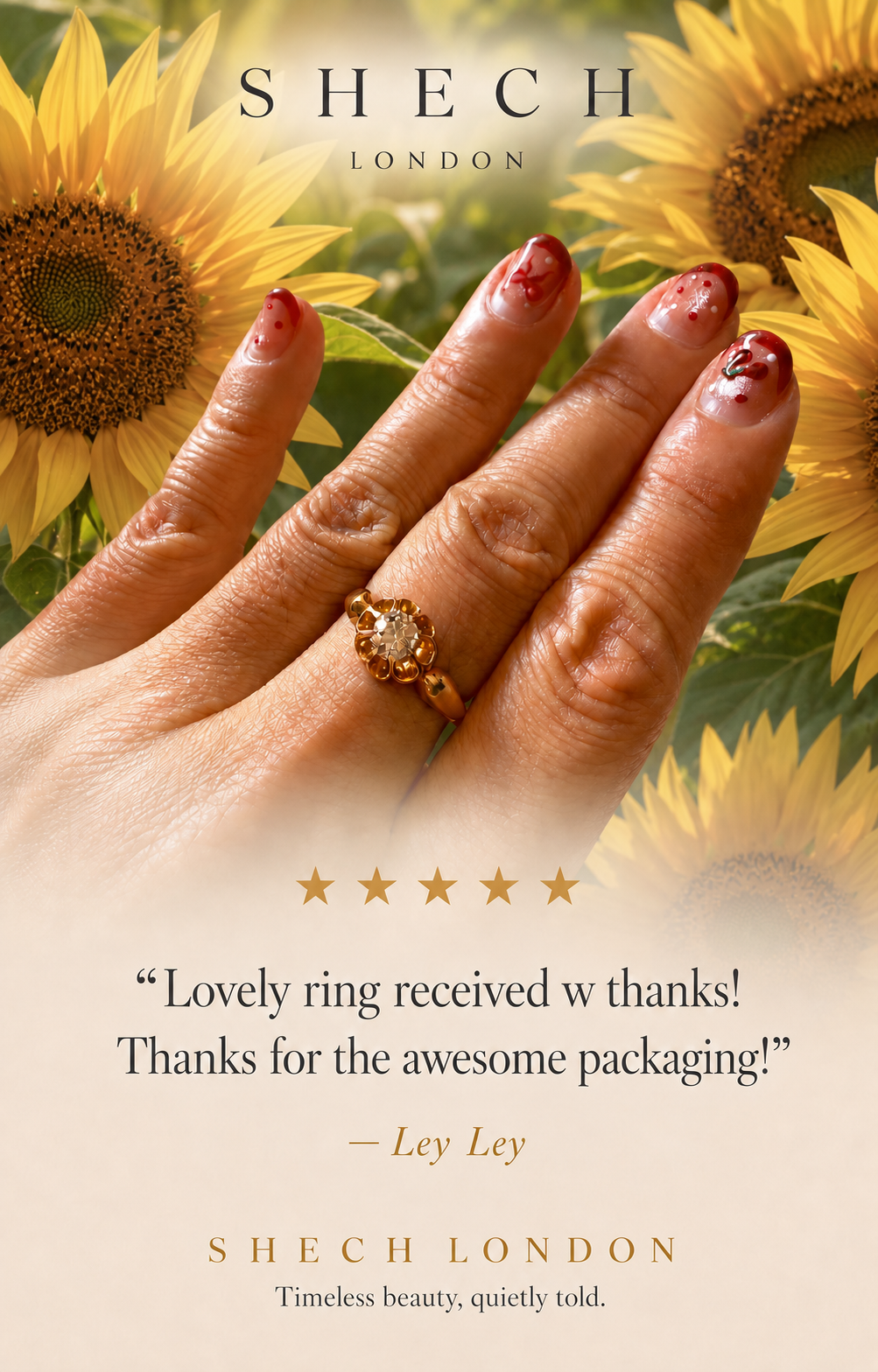 A Floral Ring That Suits Her Perfectly