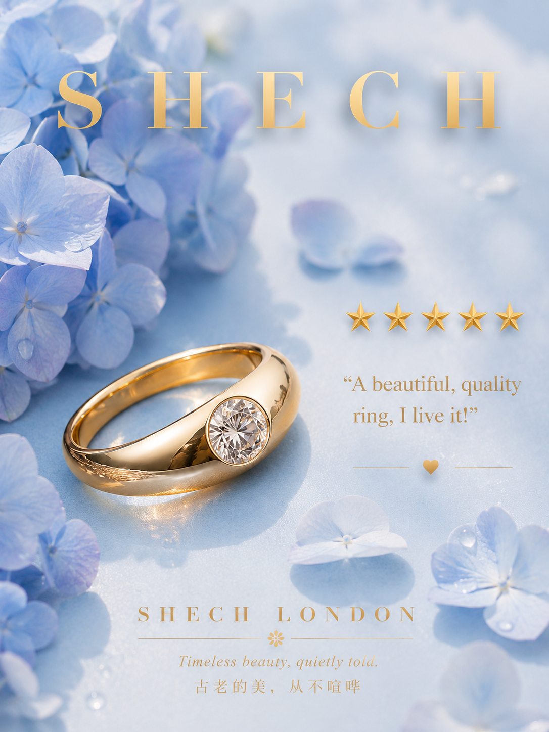 A beautiful, quality ring. I love it!
