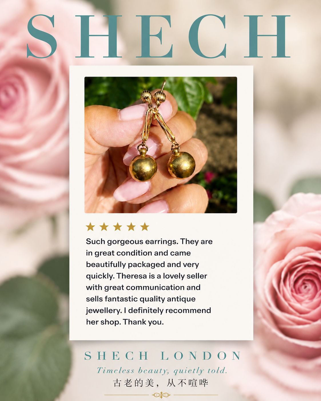 Such gorgeous earrings...