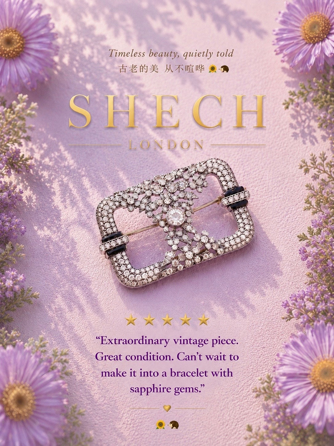 Can’t wait to make it into a bracelet with sapphire gems.