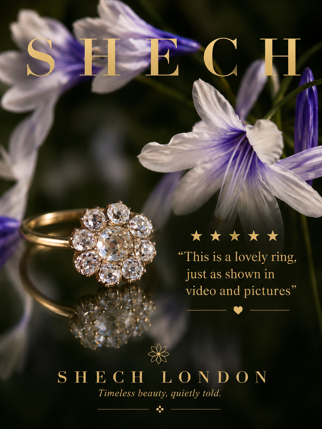 This is a lovely ring, just as shown in video and pictures.