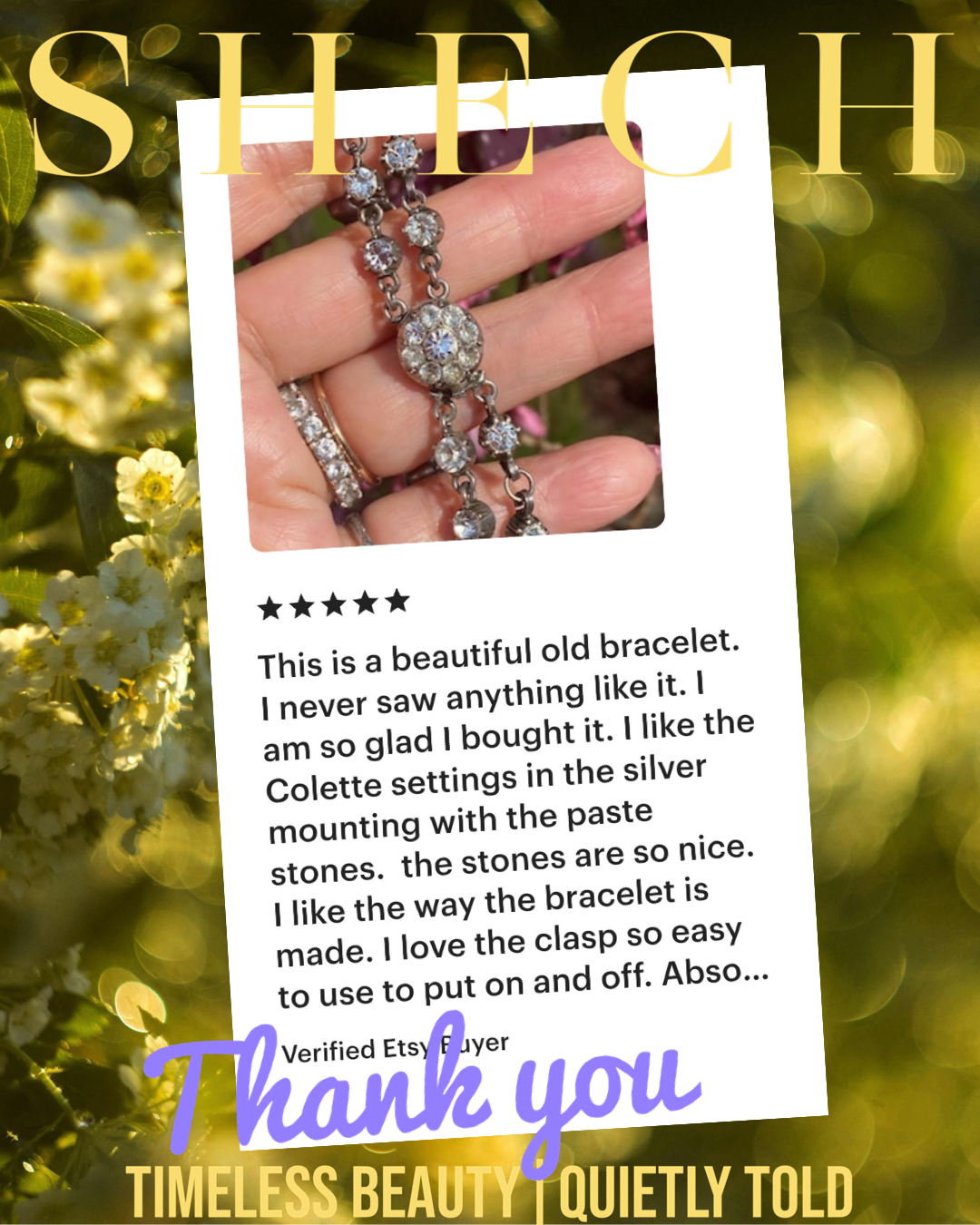 This is a beautiful old bracelet.