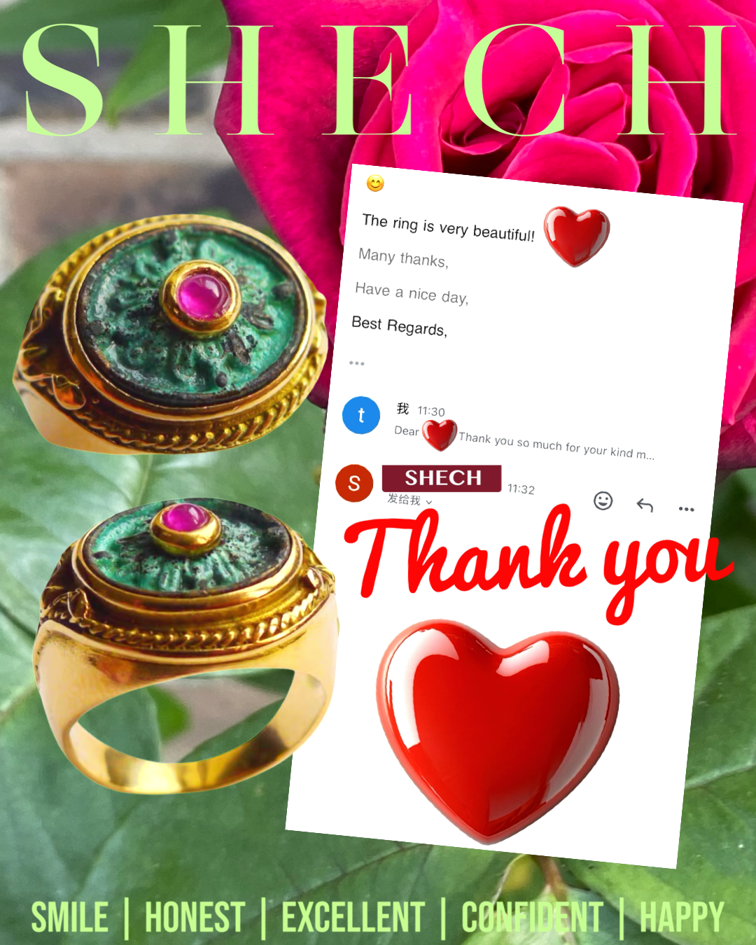 The ring is very beautiful!❤️
