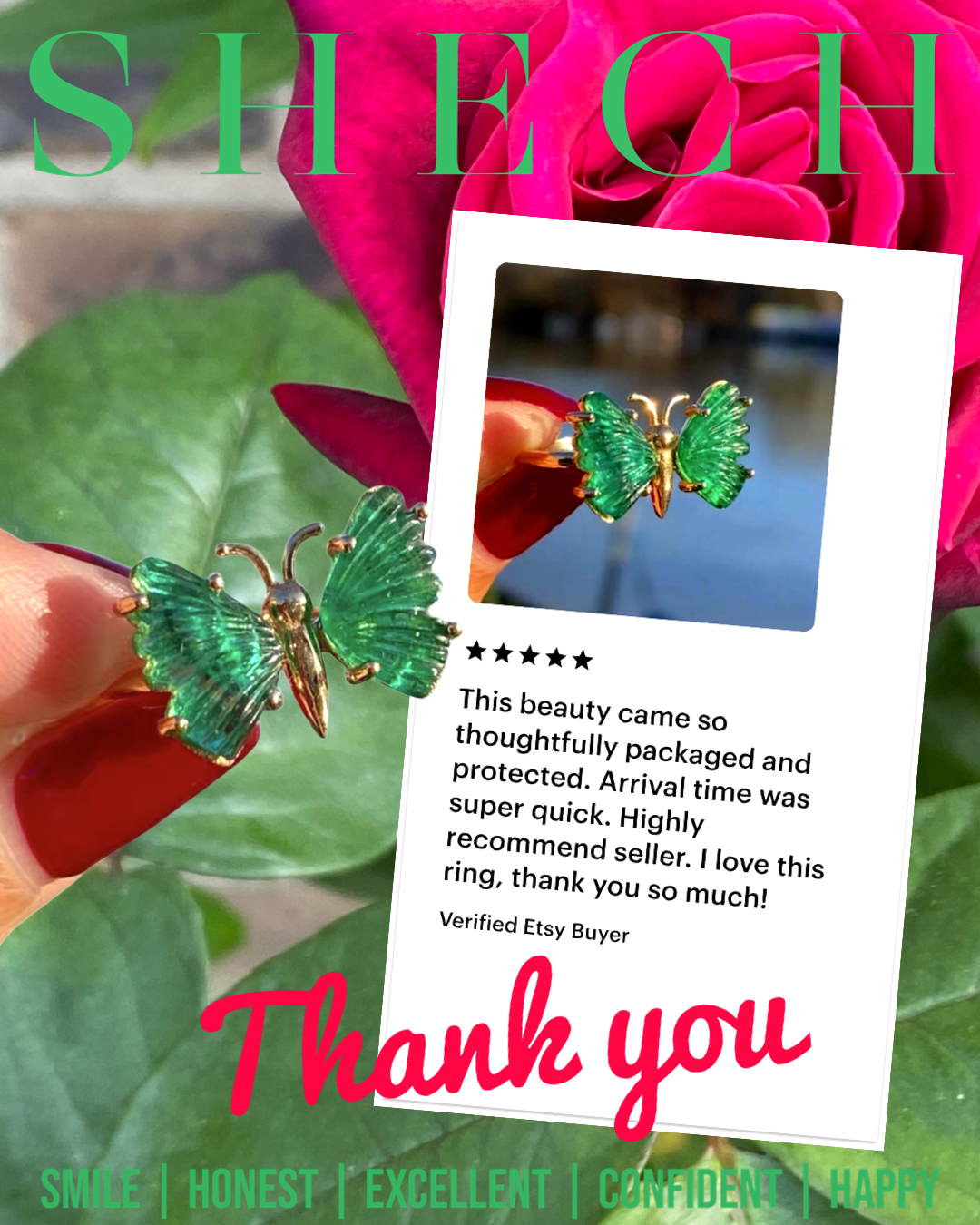 Highly recommend seller. I love this ring, thank you so much!