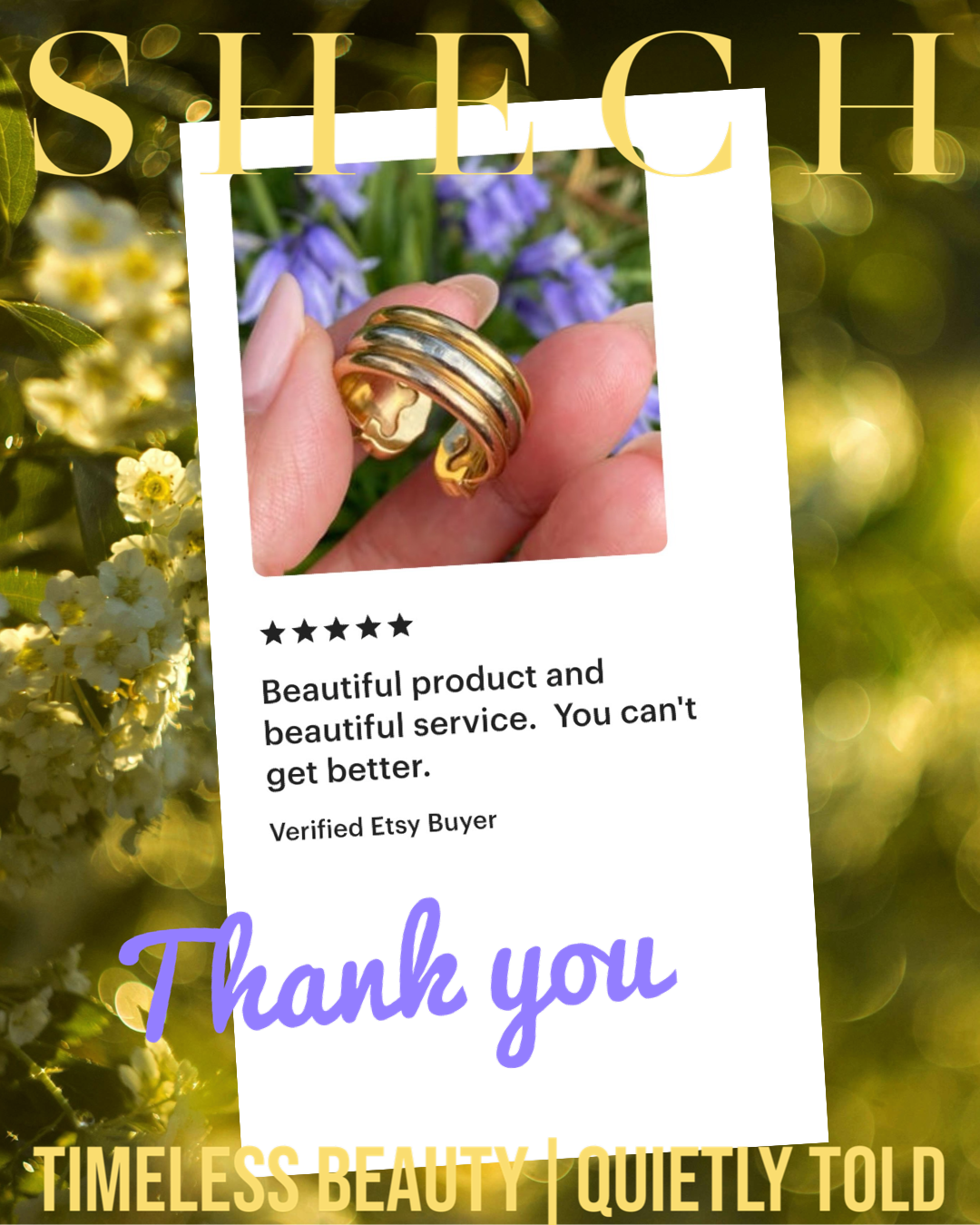 Beautiful product and beautiful service. You can't get better.