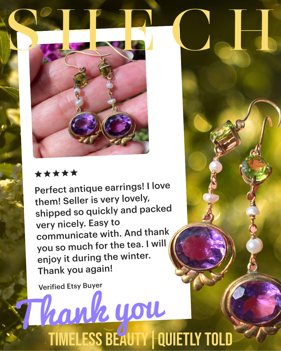 Perfect antique earrings! I love them!