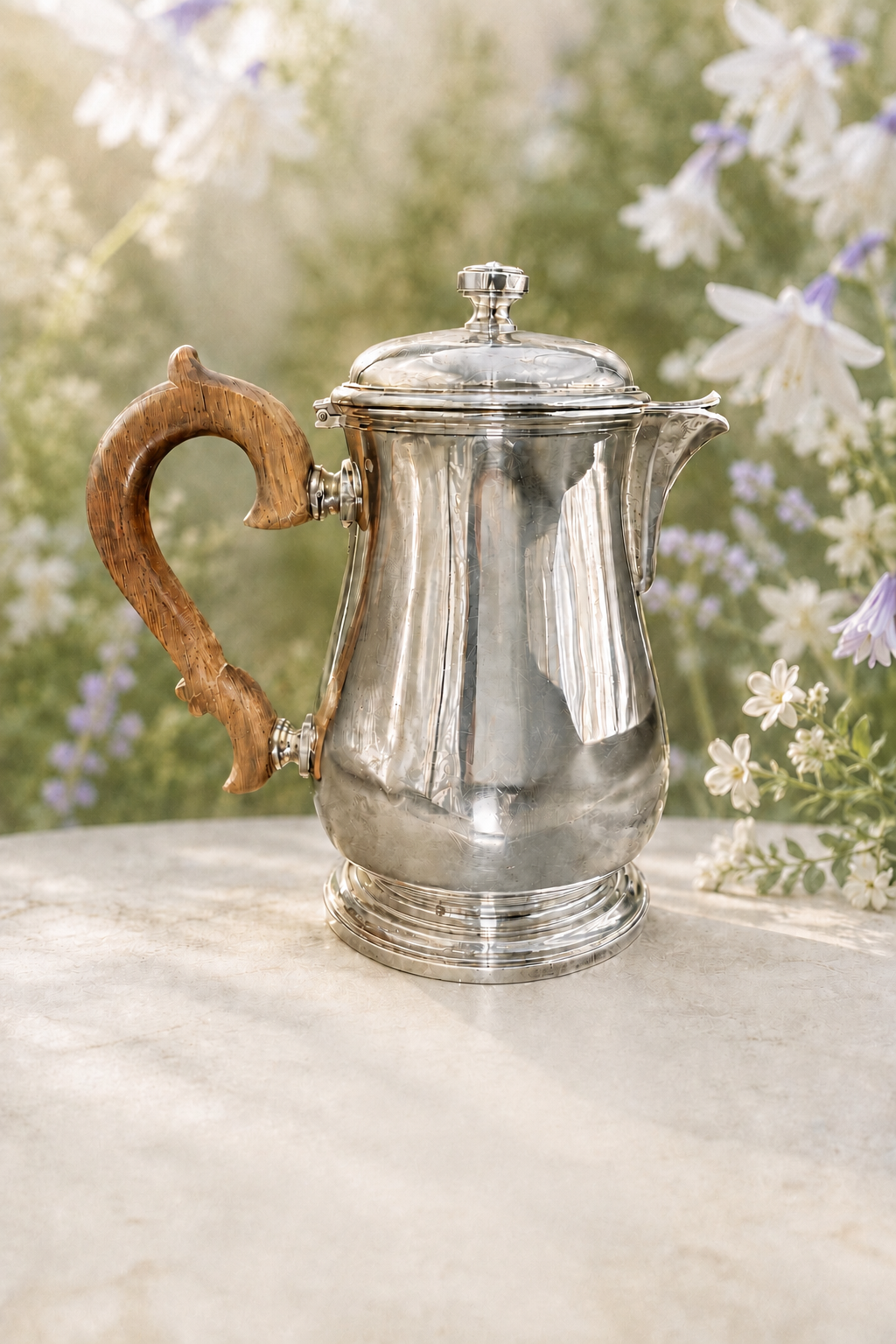 FRENCH EMILE PUIFORCAT ANTIQUE 950 SILVER COFFEE POT | MINERVA FIRST STANDARD