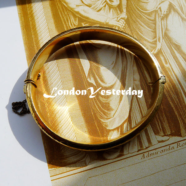 12CT ROLLED GOLD MARKED BEAUTIFUL ENGRAVED BANGLE