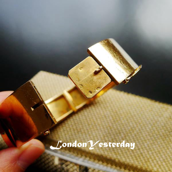 VICTORIAN FRENCH 18CT GOLD MARKED DIMAOND BUCKLE BANGLE