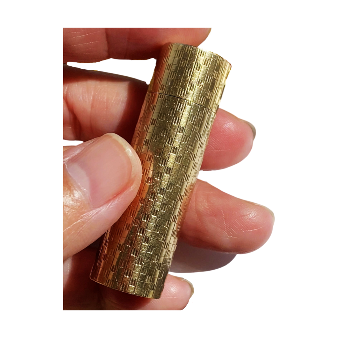 VINTAGE 9CT GOLD 375 MARKED CARTIER LONDON SIGNED GOLD SCENT BOTTLE